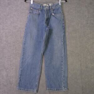 Levis 569 Loose Straight Jeans Womens 10 Blue High Rise Relaxed Fit Cropped
